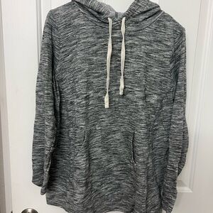 Motherhood Maternity Gray Hoodie Sweater